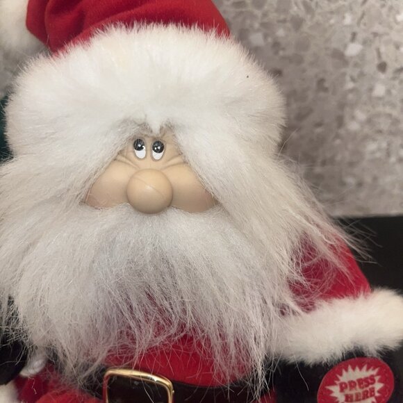 Animated Santa Clause Sound & Motion Sings Jingle Bell Rock Clean Tested Vintage - Picture 11 of 17